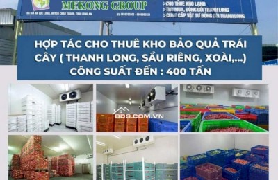 Cho Thuê Kho bảo quản trái cây Châu Thành, Long An